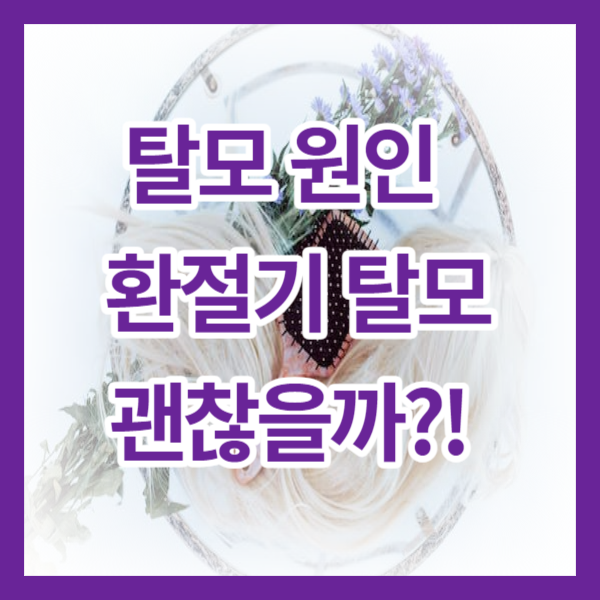 탈모 원인&#44; 환절기 탈모 괜찮을까? 원형탈모&#44; 휴지기 탈모