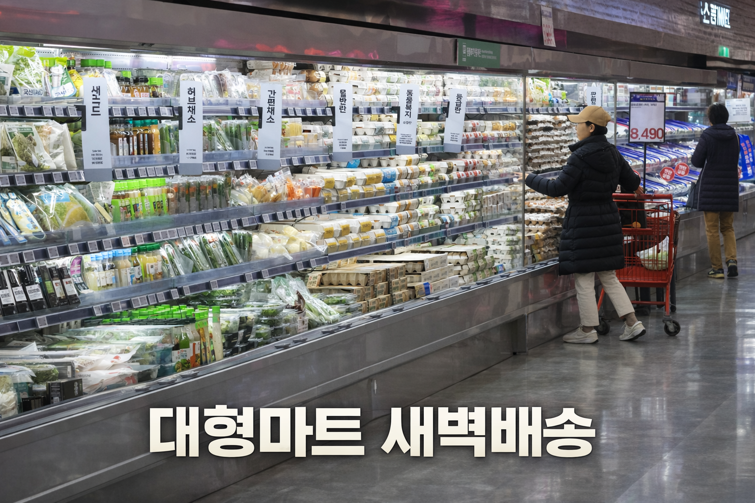 대형마트 쇼핑 모습
