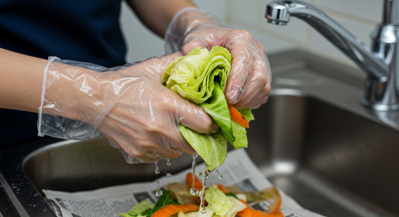 철저한 분리 및 물기 제거