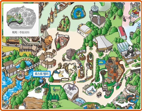 로스트밸리-위치