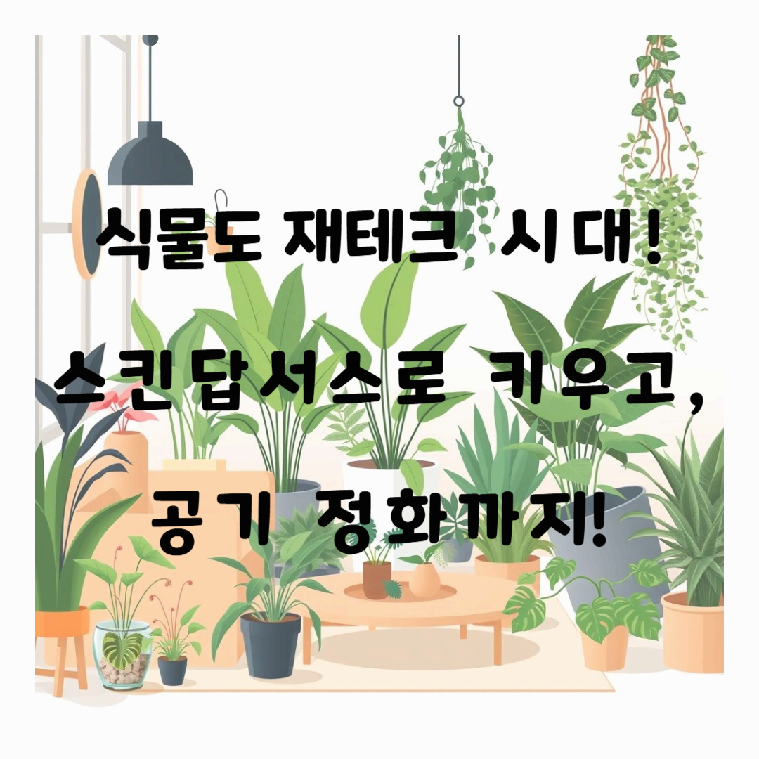 식물도 재테크 시대! 스킨답서스로 키우고, 공기 정화까지!