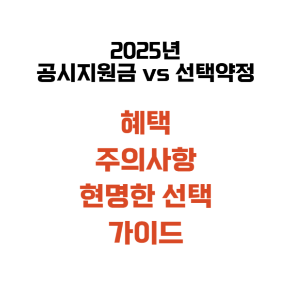 휴대폰 공시지원금-선택약정
