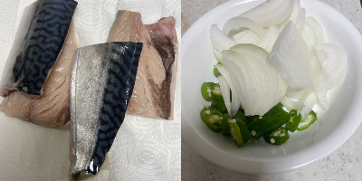 1. 고등어 김치찌개 재료 준비하기