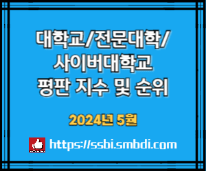 대학교 / 사이버대학교 / 전문대학 순위 - 2024년 5월 브랜드 평판 빅데이터 분석