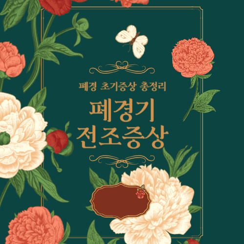 폐경기 전조증상, 다시생리, 나이, 갱년기, 부정출혈 총정리