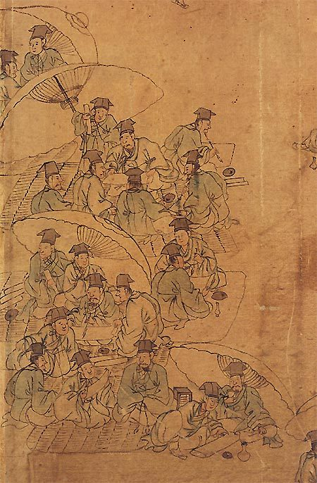 조선시대 단원 김홍도의 화첩평생도 중 '소과응시' 이미지