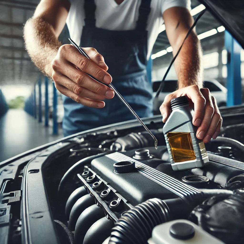 엔진오일 레벨링