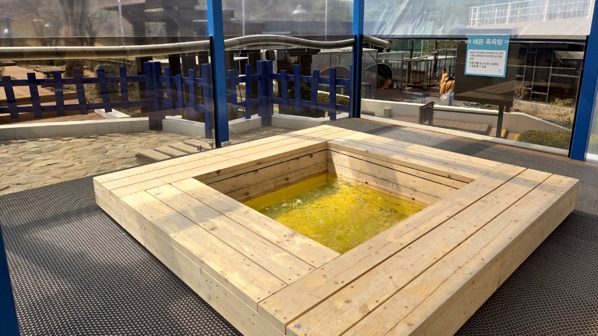 레몬,와인 족욕탕 사진