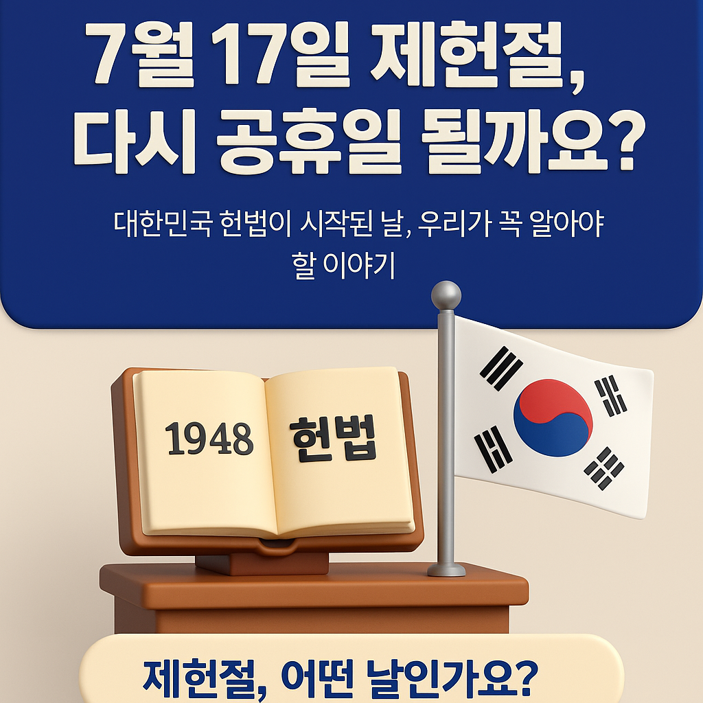 7월 17일 -제헌절- 다시 -공휴일- 될까요?