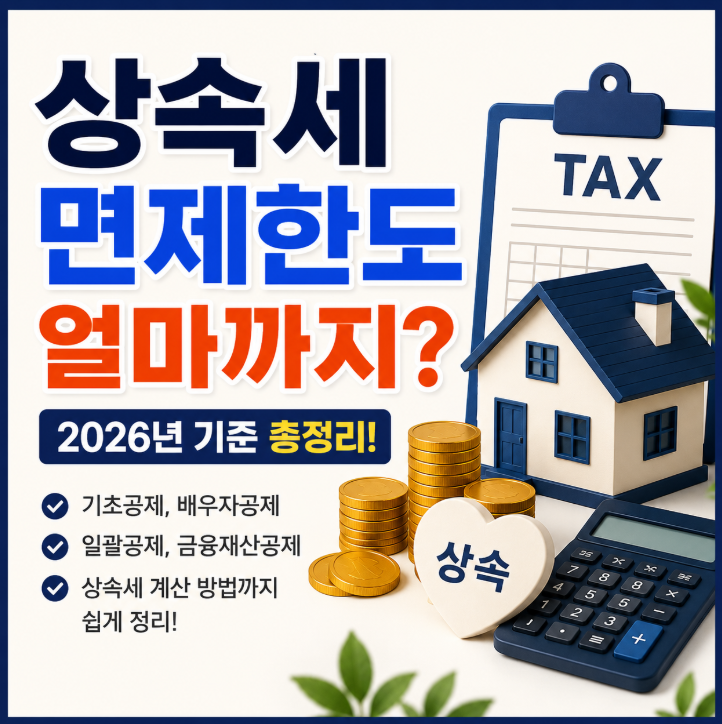 상속세 면제한도 얼마까지 가능할까? 배우자공제 포함 2026 최신 기준 총정리