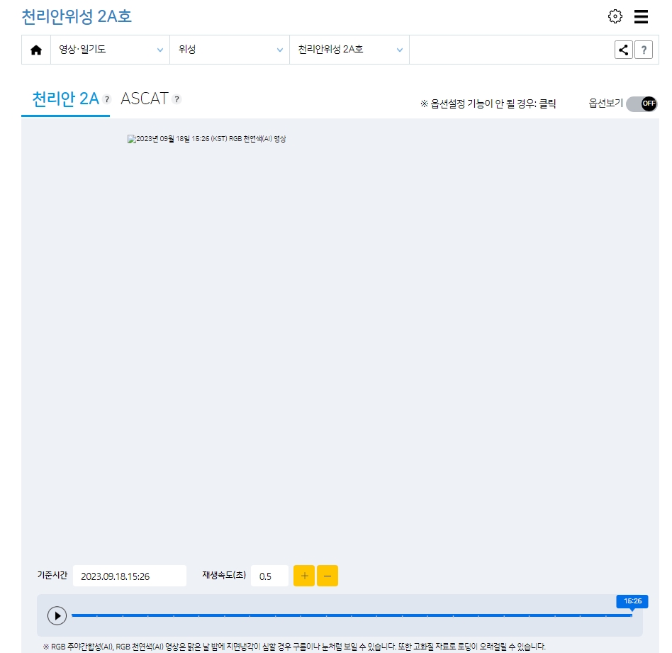 ASCAT 위성 영상으로 본 한반도 지형