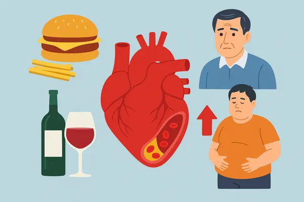 고혈압 원인과 관련된 예시