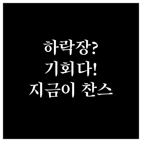 하락장 투자 전략: 위기를 기회로 바..