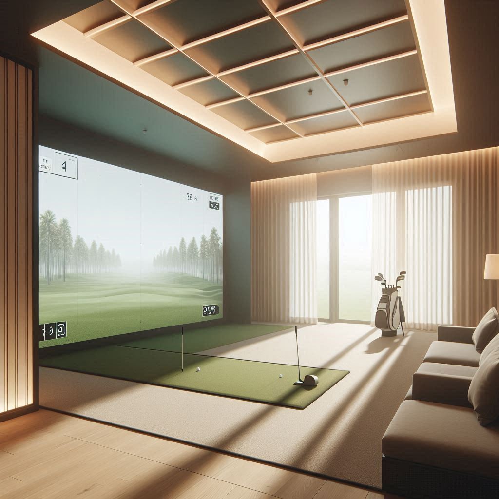 스크린골프장 배경