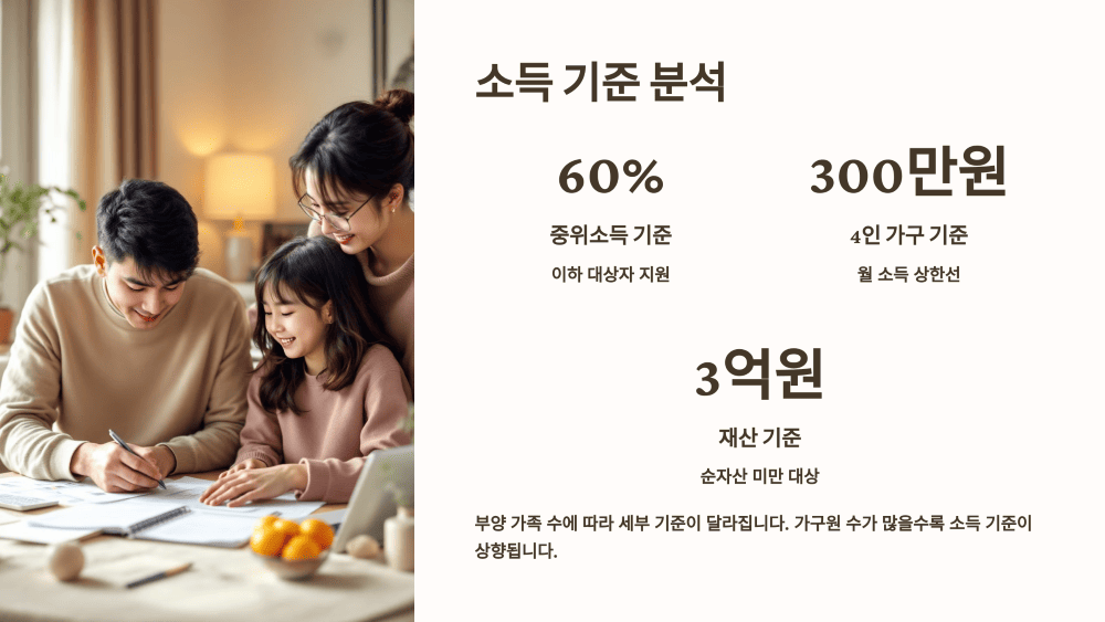 소득 기준 분석