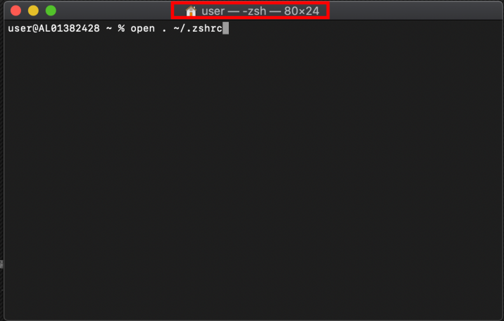 mac zsh