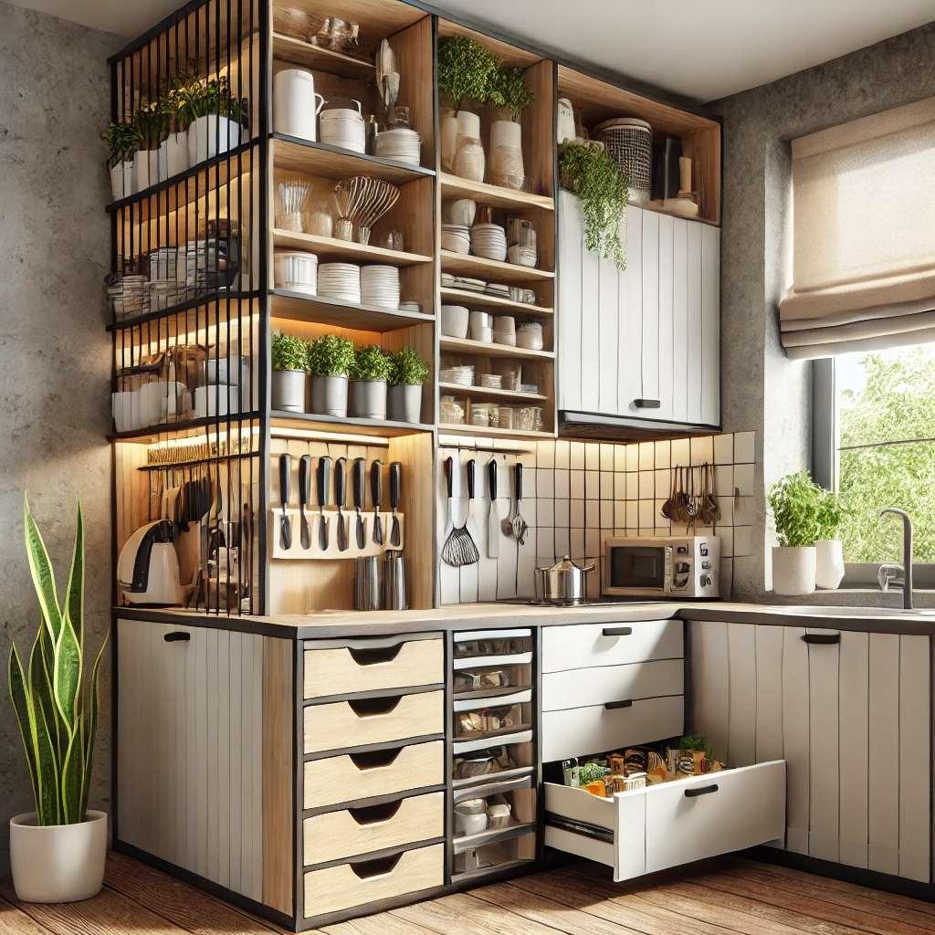 주방 정리수납 한 모습