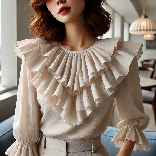 러플 블라우스 (Ruffle Blouse)