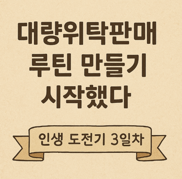 인생도전기 3일차