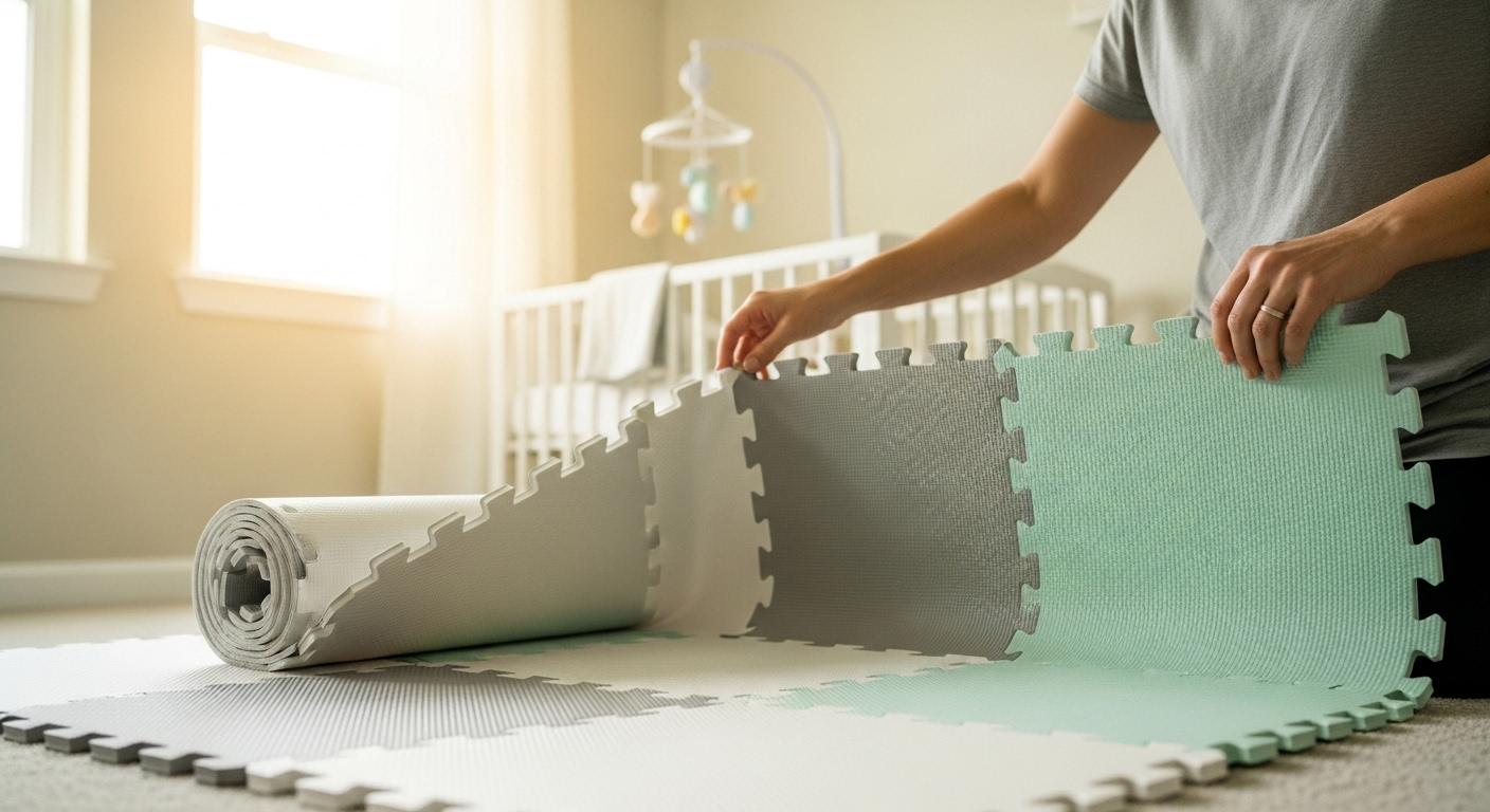 아기방 매트 시공