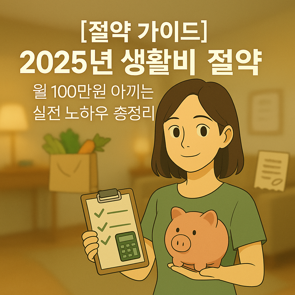 [절약 가이드] 2025년 생활비 절약 ｜ 월 100만원 아끼는 실전 노하우 총정리