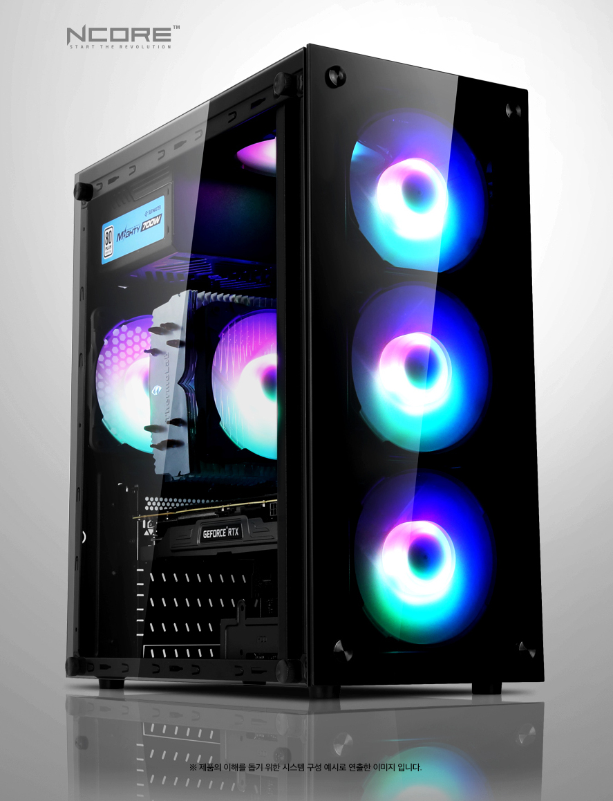 ABKO NCORE Mercury Tempered Glass Rainbow Lunar