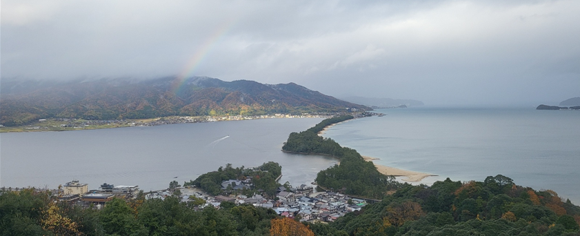 전망대에서 본 아마토하시다테 풍경
