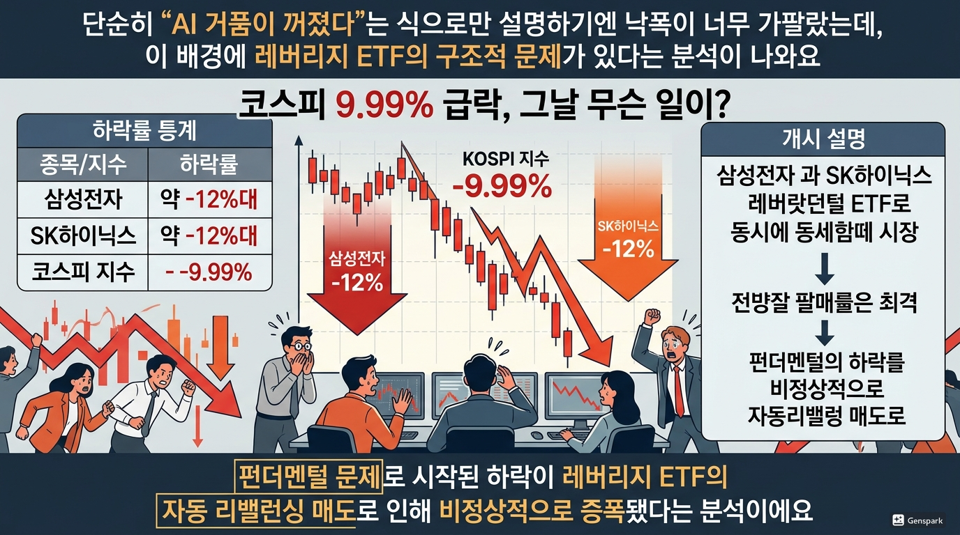 코스피 9.99% 급락, 그날 무슨 일이?