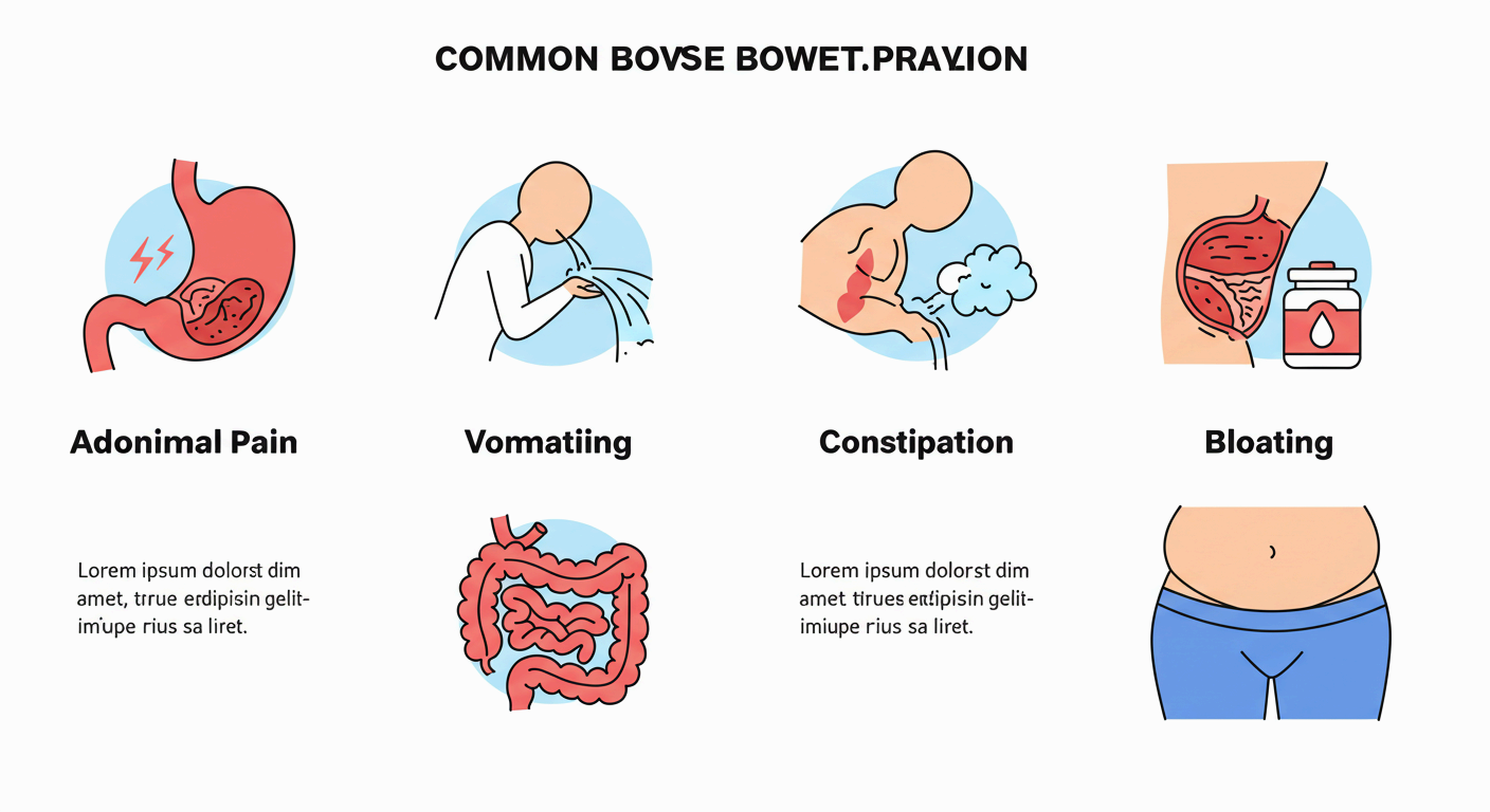 갑작스러운 식욕부진과 구토, 장폐색 경고
