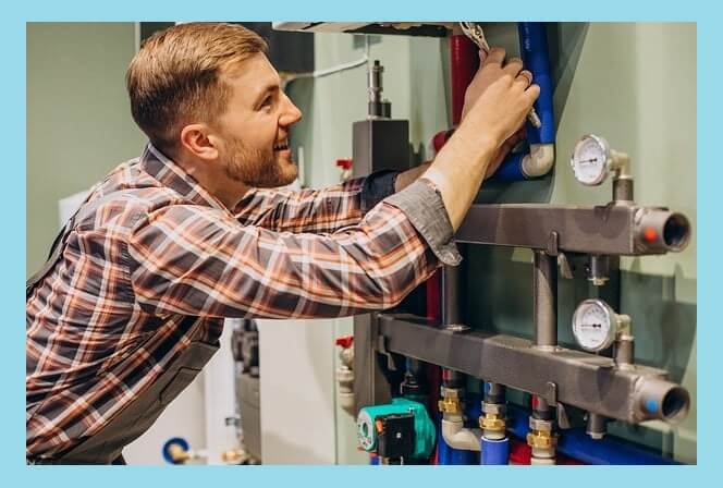 보일러-수리하는-남자