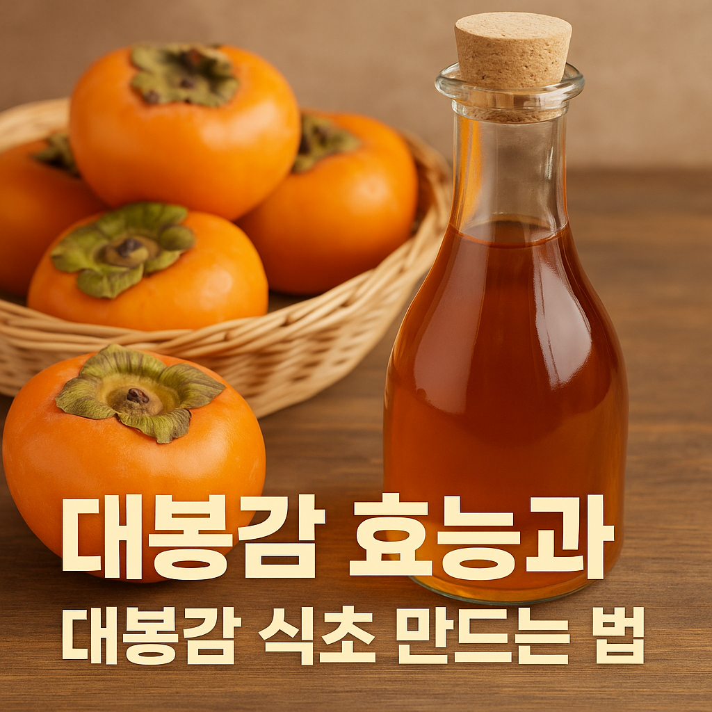 대봉감식초 만드는법