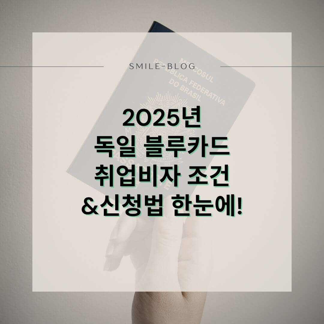 2025 독일 취업비자 신청 방법 완전 정리 – 블루카드 조건부터 연봉까지