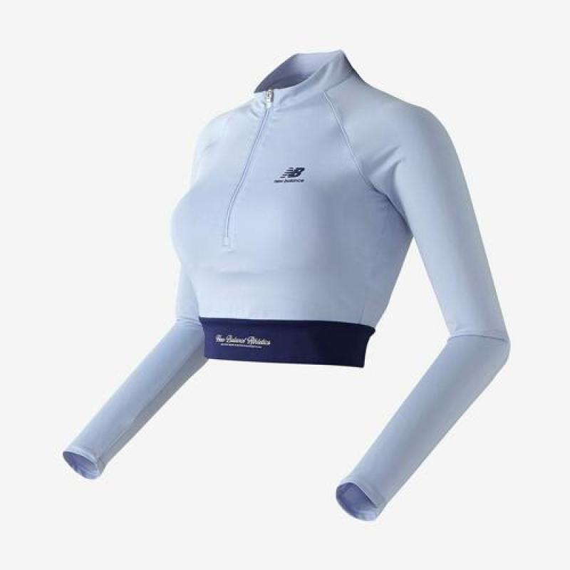 뉴발란스 크롭 반집업 래쉬가드 NBMDD3W622