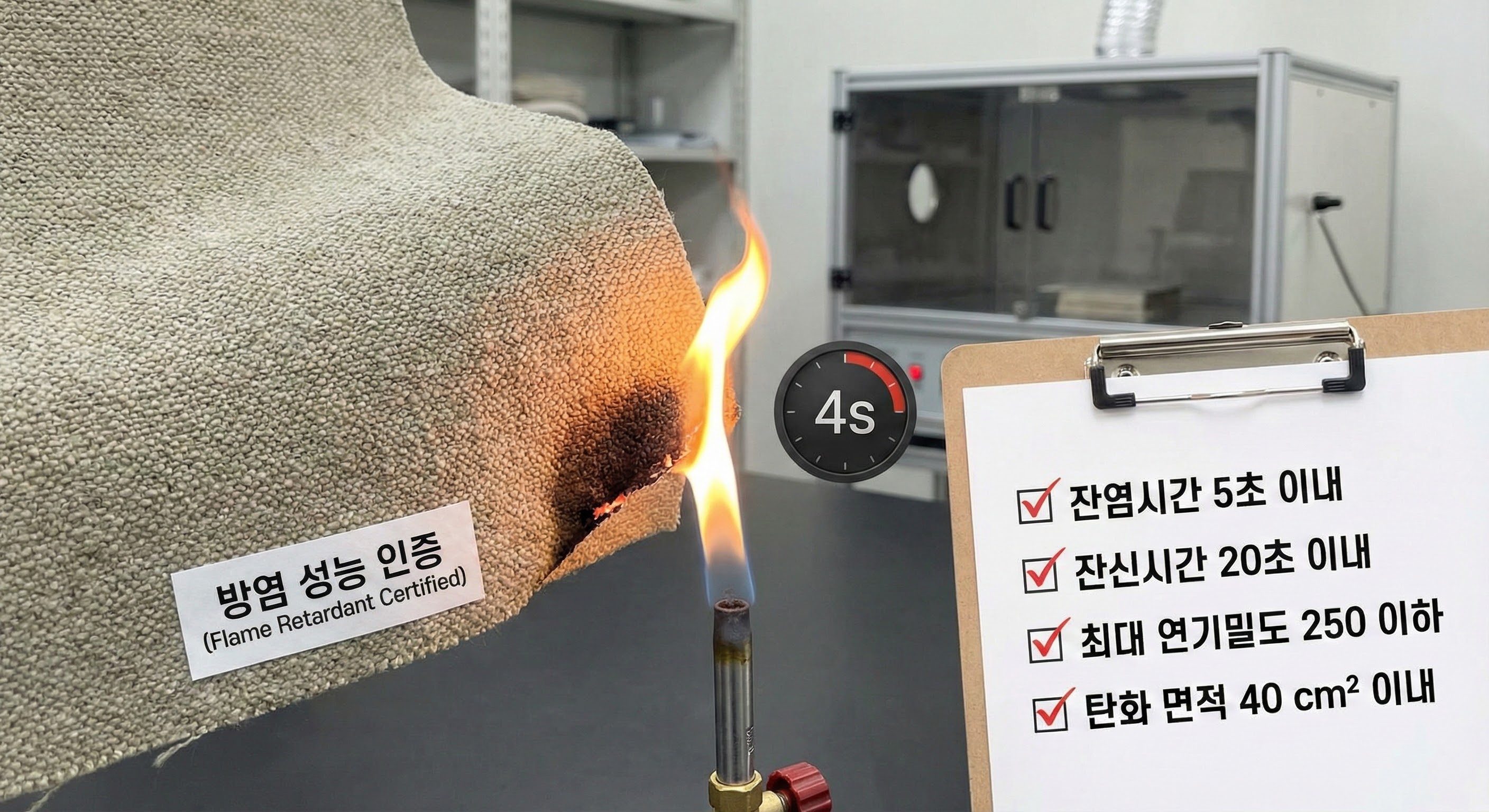 주거 안전을 위한 방염 성능 기준