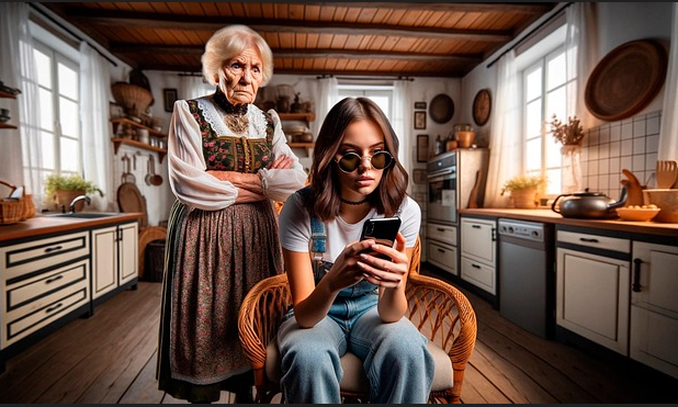 중년 부모와 자녀 갈등 사진