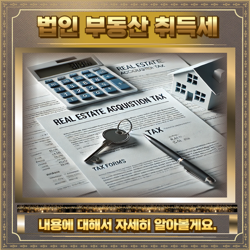 법인 부동산 취득세