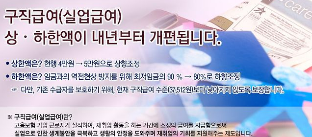 실업급여 수급 조건 주요 변경사항(2025년)