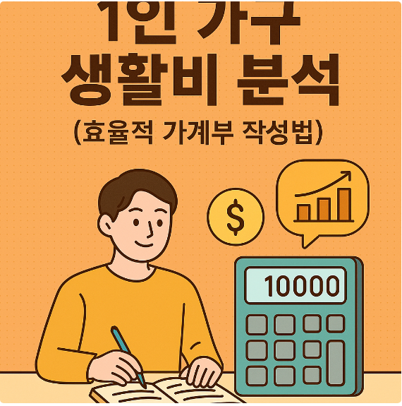 1인 가구 생활비 분석 (효율적 가계부 작성법)
