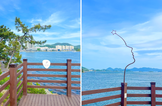 장도 전망대 조형물 사진