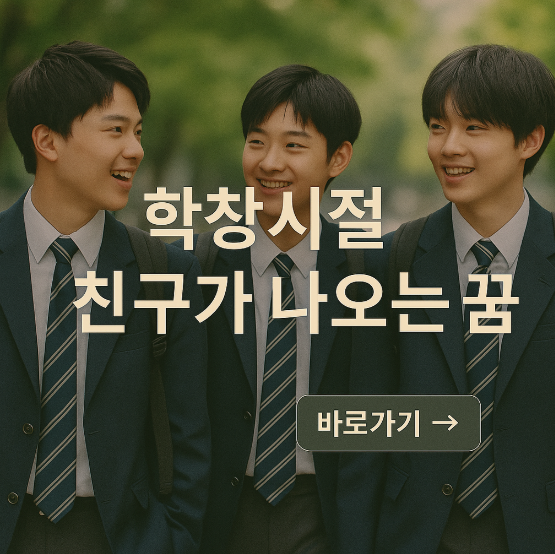 학창시절 친구가 나오는 꿈