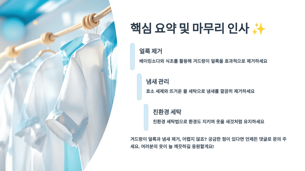 핵심 요약 및 마무리 인사