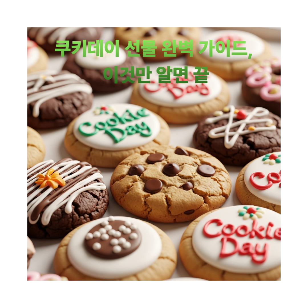 쿠키데이 선물 완벽 가이드