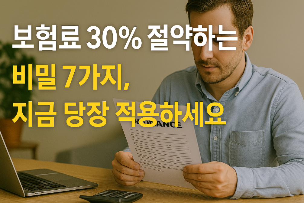 보험료 30% 절약하는 비밀 7가지