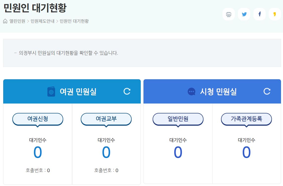 의정부민원실 여권
