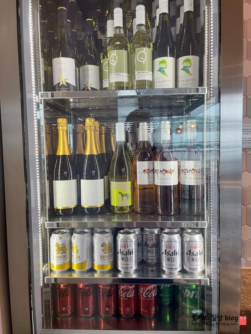 홍콩공항 콴타스라운지 음식 메뉴2