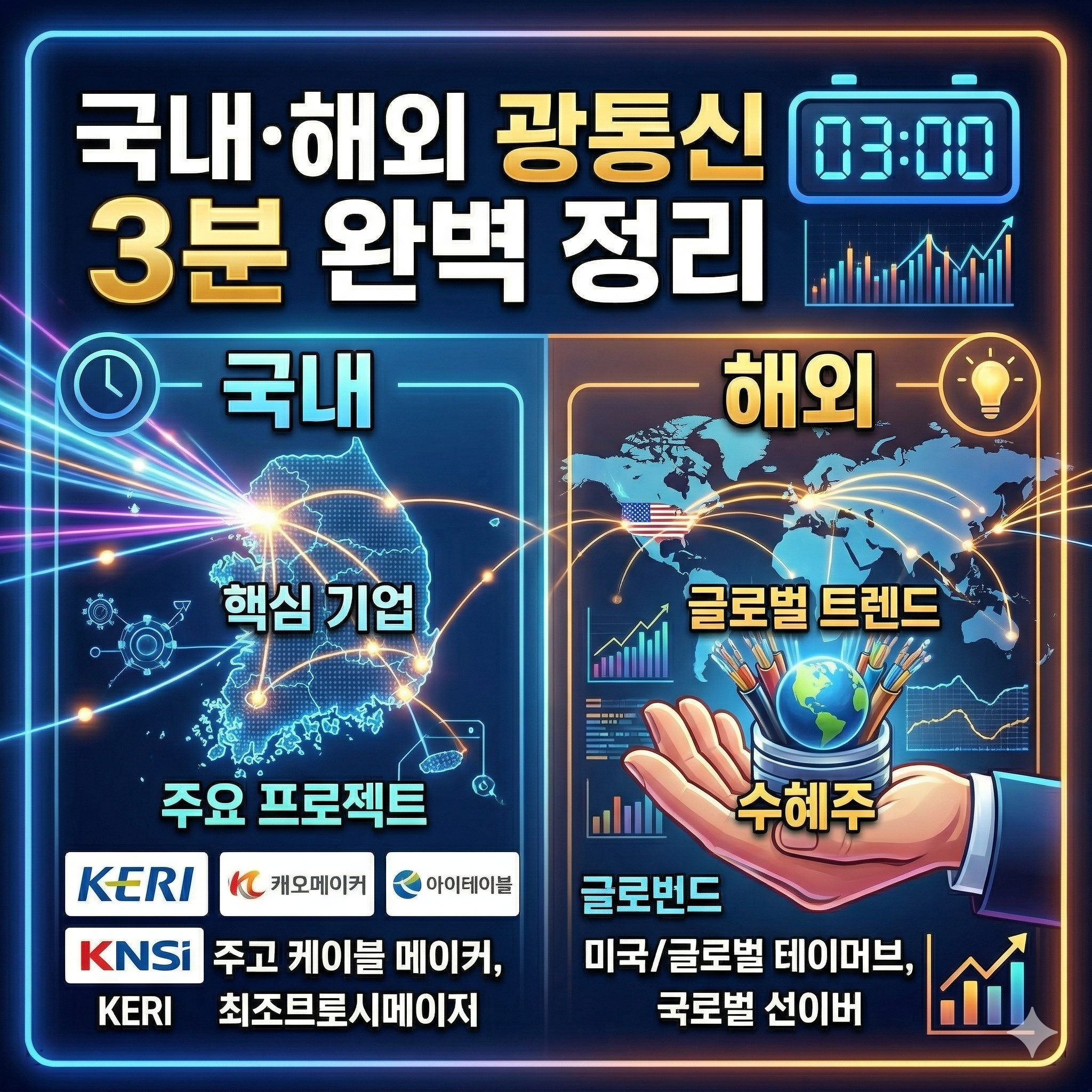 국내 해외 광통신 3분 완벽 정리