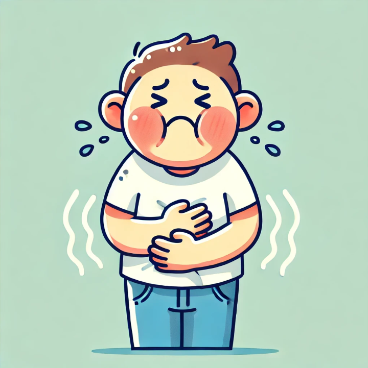 소화불량인 사람