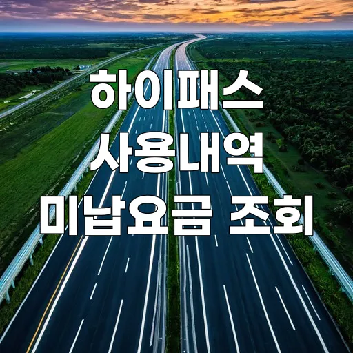 하이패스 미납요금 조회