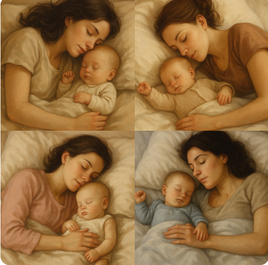 잠자는 아기_엄마사진