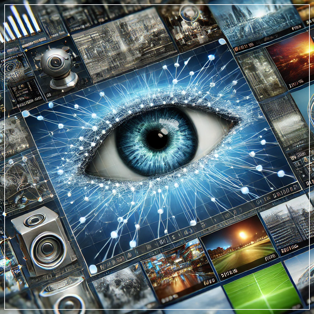 AI 뉴럴 네트워크가 영상 프레임을 분석하고 생성하는 과정